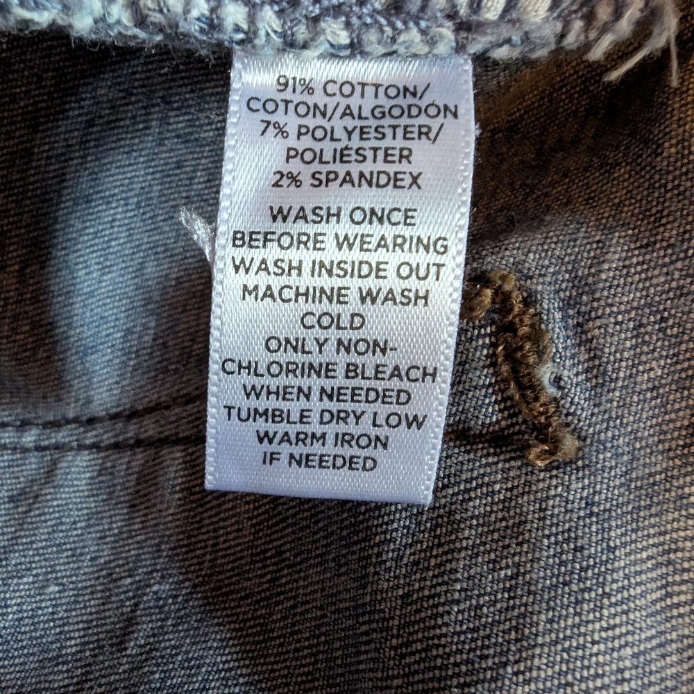 Ann Taylor Cut Off Jean Shorts Stretch Medium Blue - Picture 10 of 10